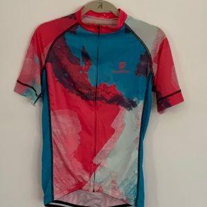 Large FANTOM Multicolored Race Jersey with Back Pouch & Full Zipper